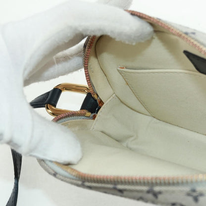 Louis Vuitton Juliette Crossbody Bag Mini Lin, BLUE, CANVAS, Shoulder bag