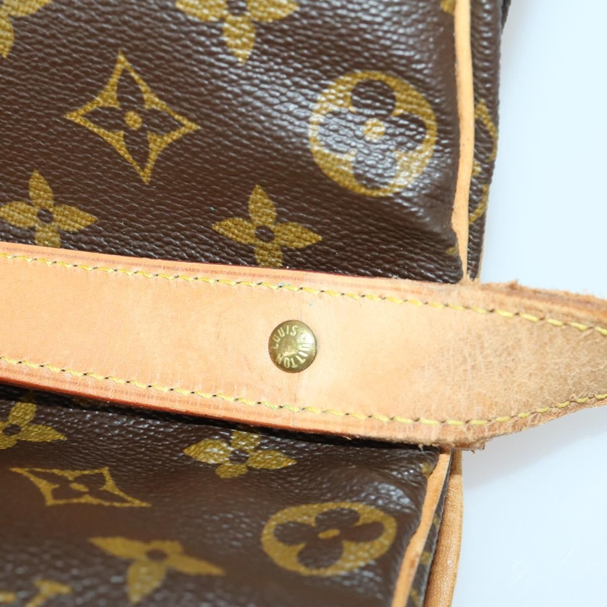Louis Vuitton Saumur Handbag Monogram Canvas, BROWN, CANVAS, Shoulder bag