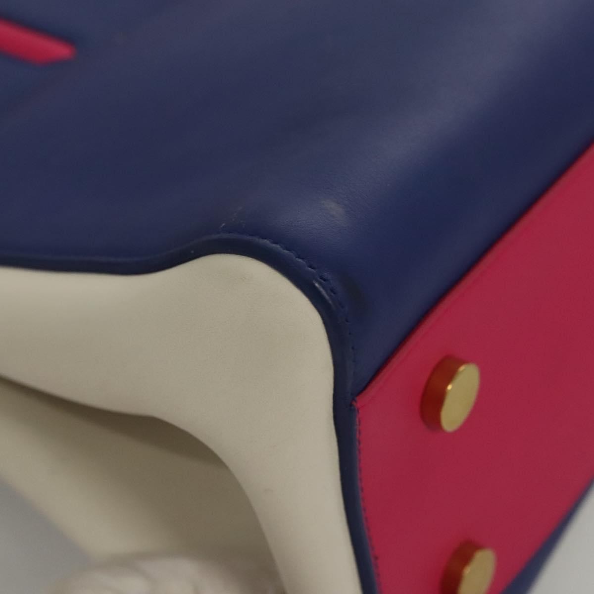 Saint Laurent Rive Gauche Cabas Leather, BLUE, LEATHER, Tote bag