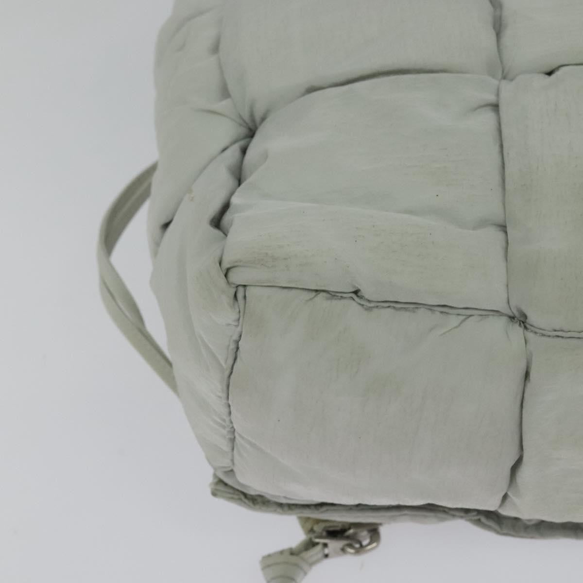 Bottega Veneta Padded Tech Cassette Crossbody Bag Intrecciato Nylon, Gray, Nylon, Shoulder Bag