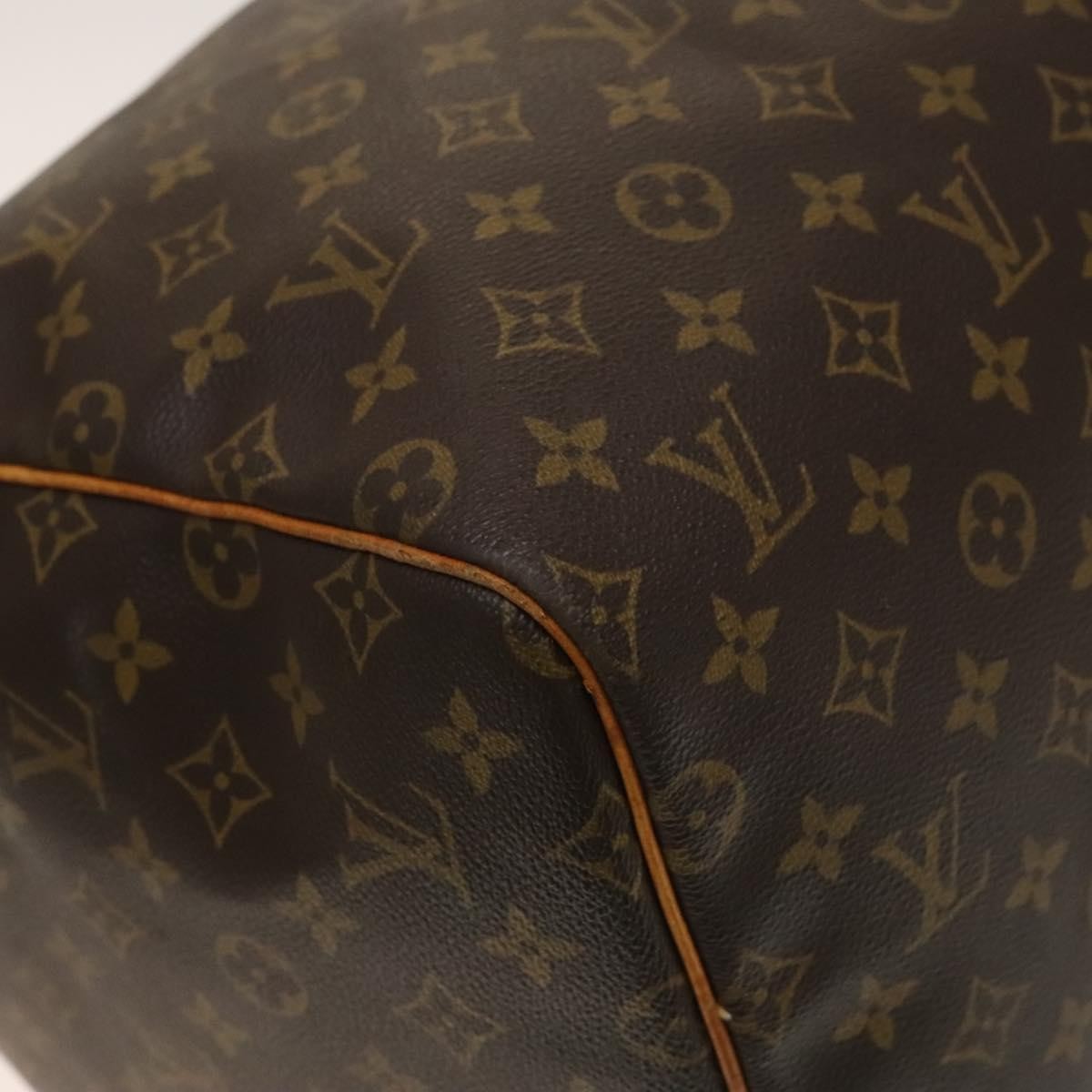Louis Vuitton Keepall Bag Monogram Canvas, BROWN, CANVAS, Travel bag