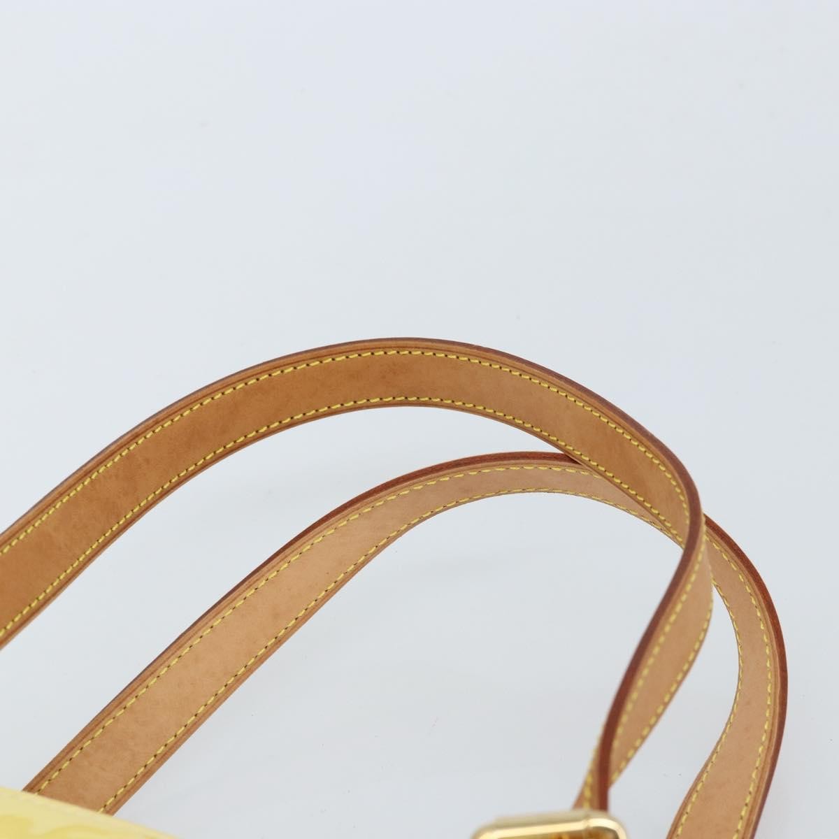 Louis Vuitton Brentwood Handbag Monogram Vernis, YELLOW, PATENT_LEATHER, Tote bag