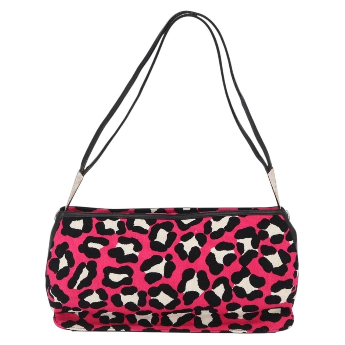 Bottega Veneta Vintage Shoulder Bag Canvas, PINK, CANVAS, Shoulder bag