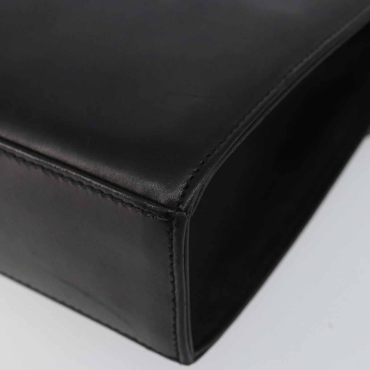 Salvatore Ferragamo Gancini Shoulder Bag Leather, BLACK, LEATHER, Shoulder bag