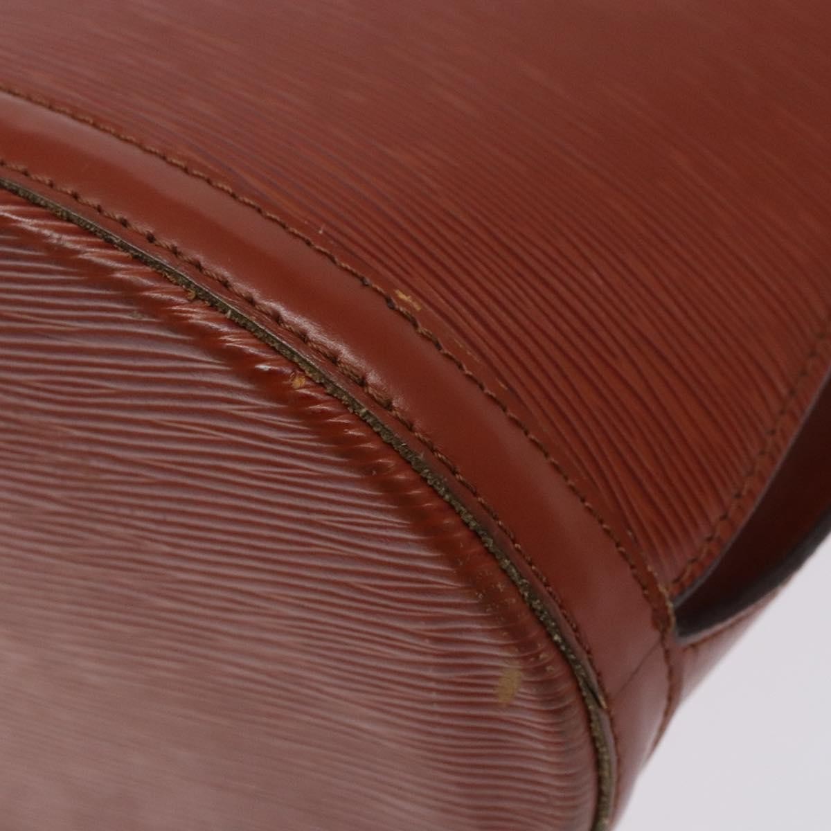 Louis Vuitton Cluny Shoulder Bag Epi Leather, BROWN, LEATHER, Shoulder bag