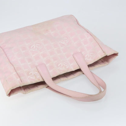 Chanel Travel Line Tote Nylon, PINK, NYLON, Tote bag