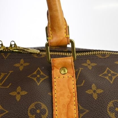 Louis Vuitton Keepall Bag Monogram Canvas, Brown, Canvas, Travel Bag