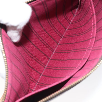 Louis Vuitton Neverfull Pochette Monogram Canvas, BROWN, CANVAS, Tote bag