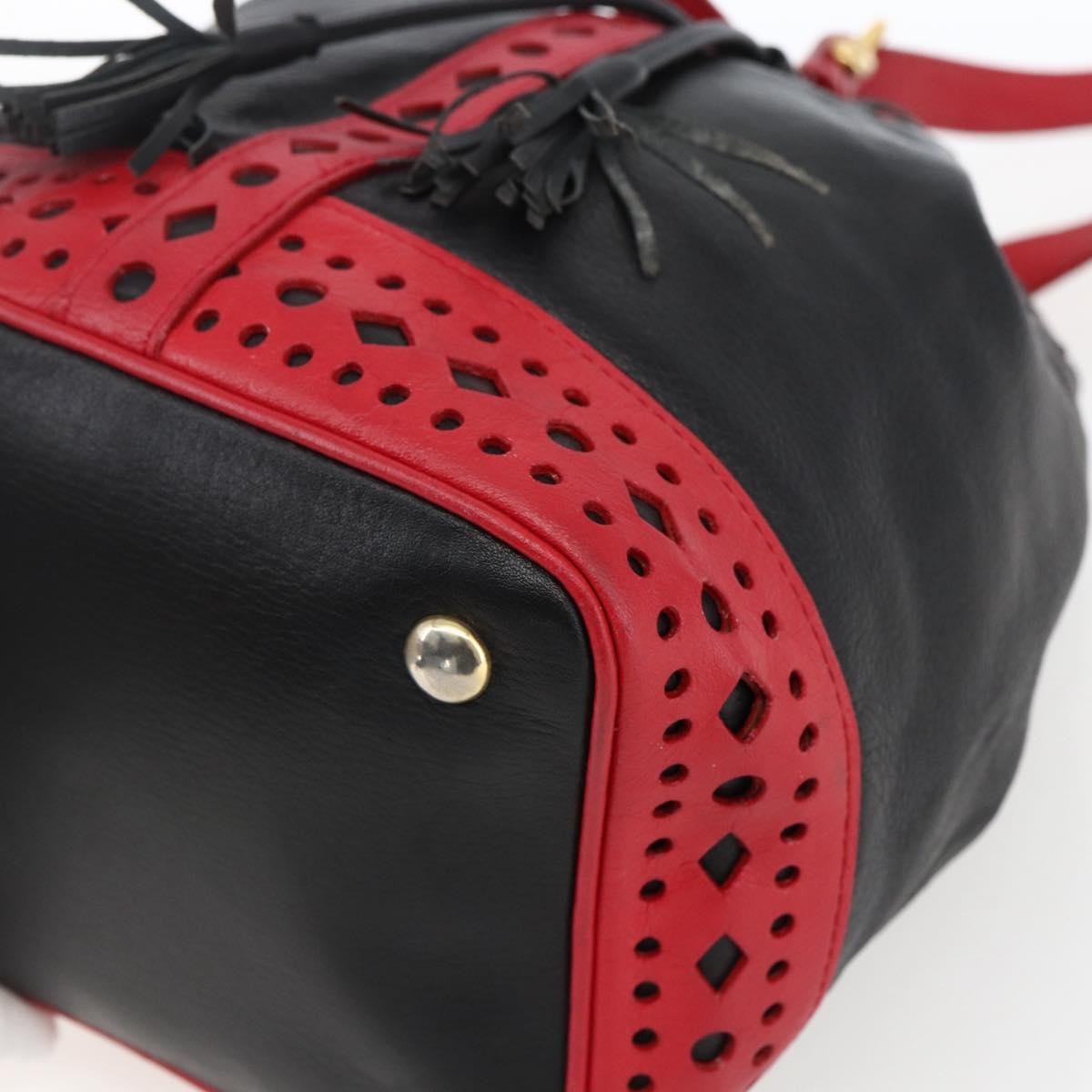 Saint Laurent Vintage Shoulder Bag Leather, Black, Leather, Shoulder Bag