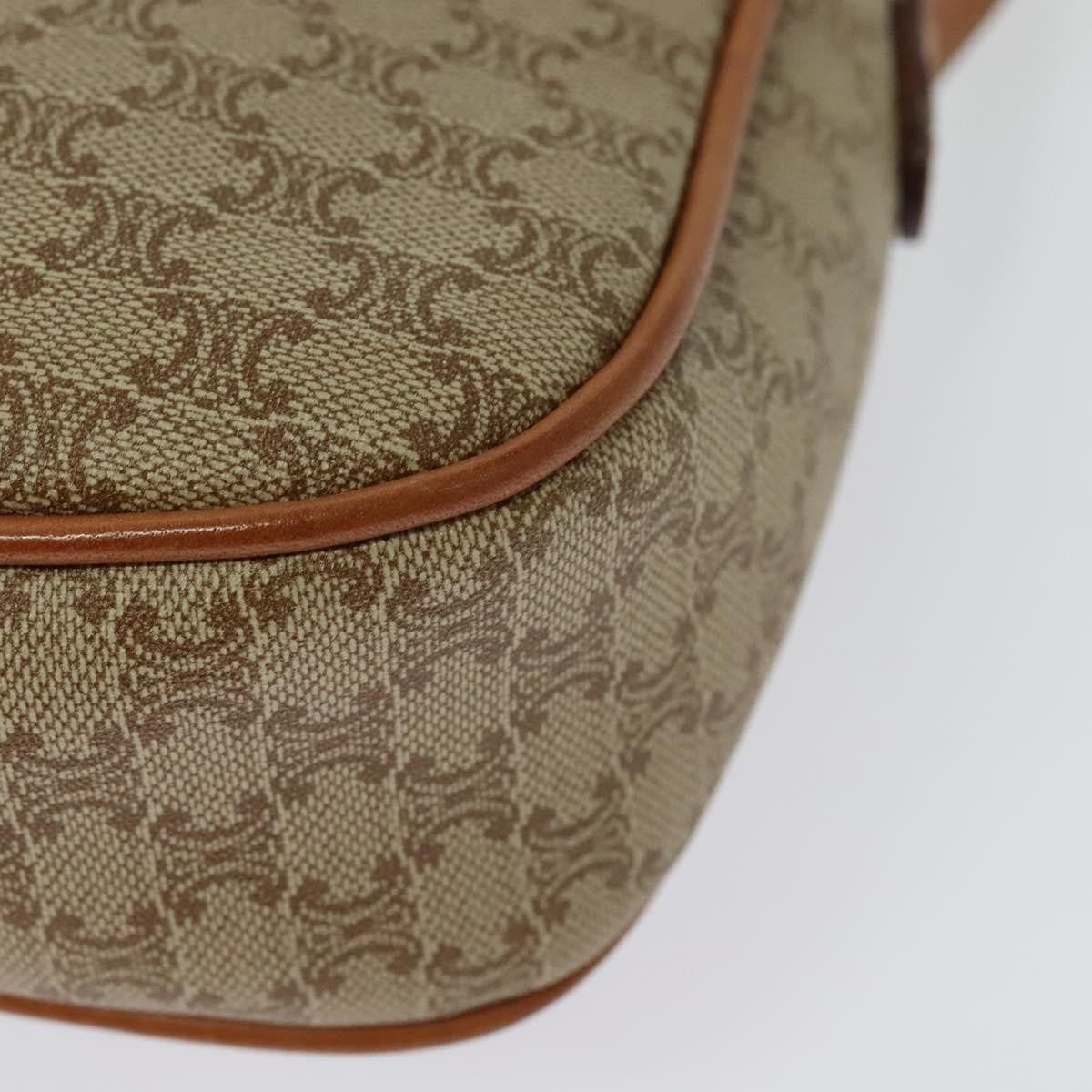 Celine Vintage Macadam Shoulder Bag Canvas, BEIGE, CANVAS, Shoulder bag