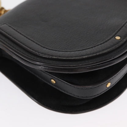 Chloe Nile Crossbody Bag Leather, BLACK, LEATHER, Handbag