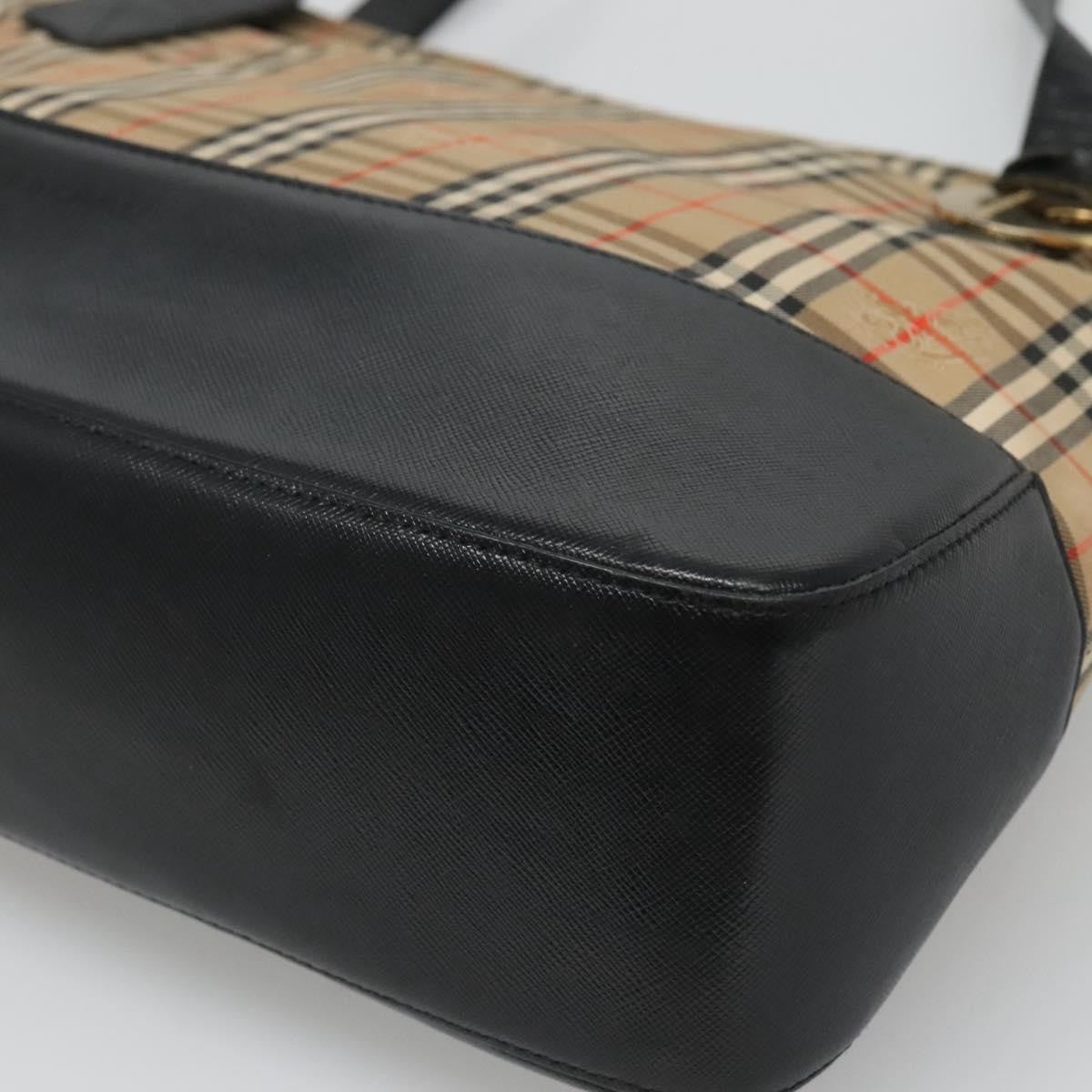 Burberry Nova Check Tote Canvas and Leather, BEIGE, CANVAS, Tote bag