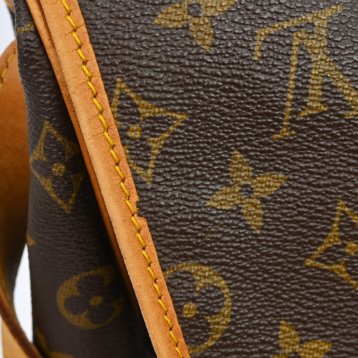 Louis Vuitton Saumur Handbag Monogram Canvas, Brown, Canvas, Shoulder Bag