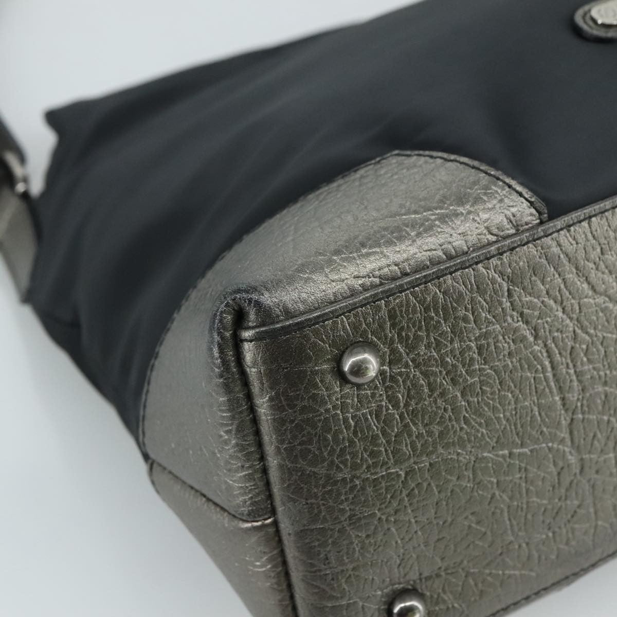 Burberry Vintage Shoulder Bag Nylon, BLACK, NYLON, Shoulder bag
