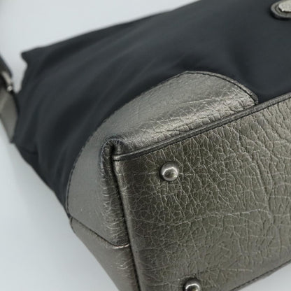 Burberry Vintage Shoulder Bag Nylon, BLACK, NYLON, Shoulder bag