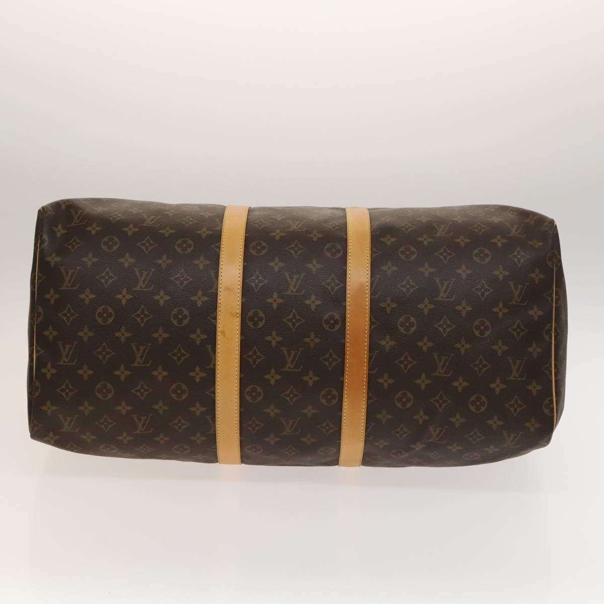 Louis Vuitton Keepall Bag Monogram Canvas, BROWN, CANVAS, Travel bag
