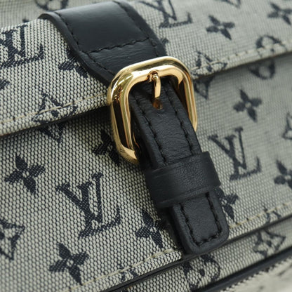 Louis Vuitton Juliette Crossbody Bag Mini Lin, BLUE, CANVAS, Shoulder bag