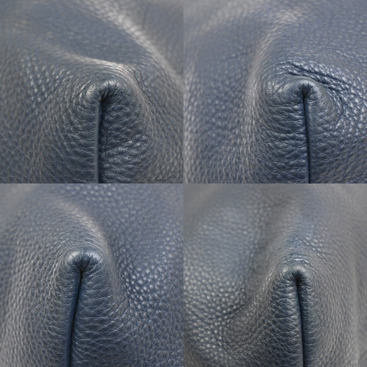 Prada Shopping Tote Vitello Daino, Navy, Leather, Tote Bag