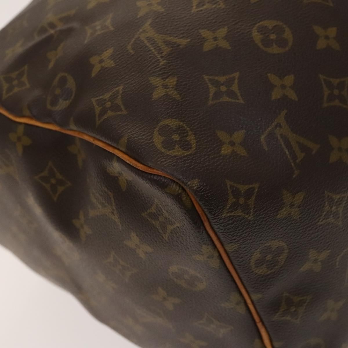 Louis Vuitton Keepall Bag Monogram Canvas, BROWN, CANVAS, Travel bag