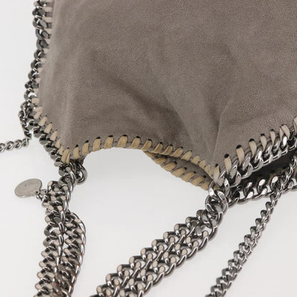 Stella McCartney Falabella Fold Over Crossbody Bag Suede, GRAY, SUEDE, Crossbody bag