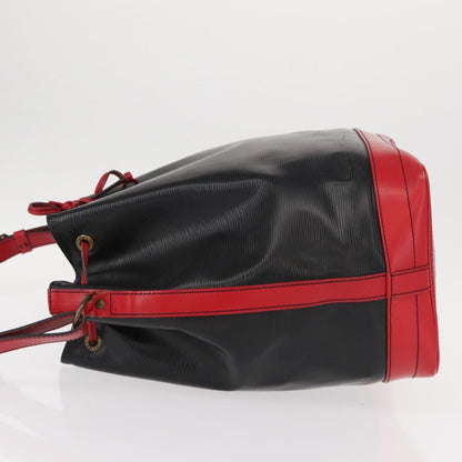 Louis Vuitton Bicolor Noe Handbag Epi Leather, BLACK, LEATHER, Shoulder bag
