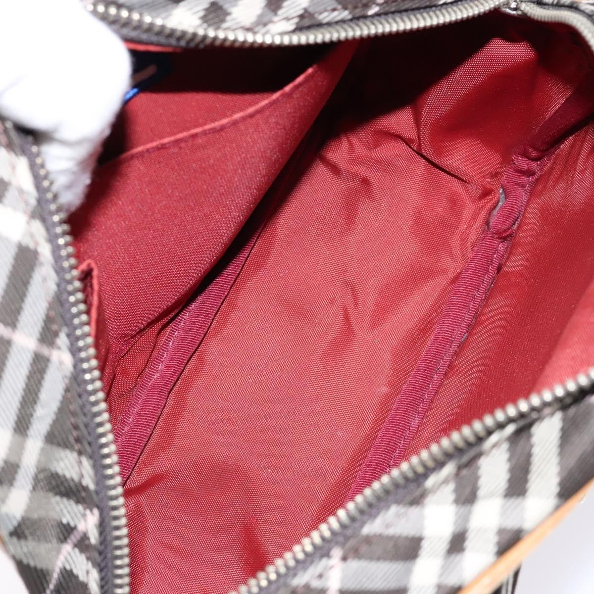 Burberry Nova Check Blue Label Canvas, BROWN, CANVAS, Shoulder bag