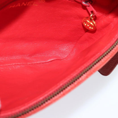 Chanel Vintage Zip Belt Bag Quilted Caviar, Red, Leather, Shoulder Bag