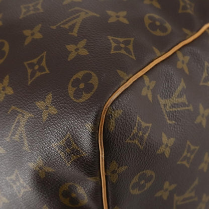 Louis Vuitton Keepall Bag Monogram Canvas, BROWN, CANVAS, Travel bag