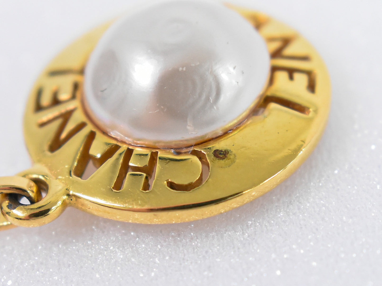 Chanel Chain Around Pearl Necklace Metal with Faux Pearls, GOLD, GOLD_PLATED, Pendant & Charms