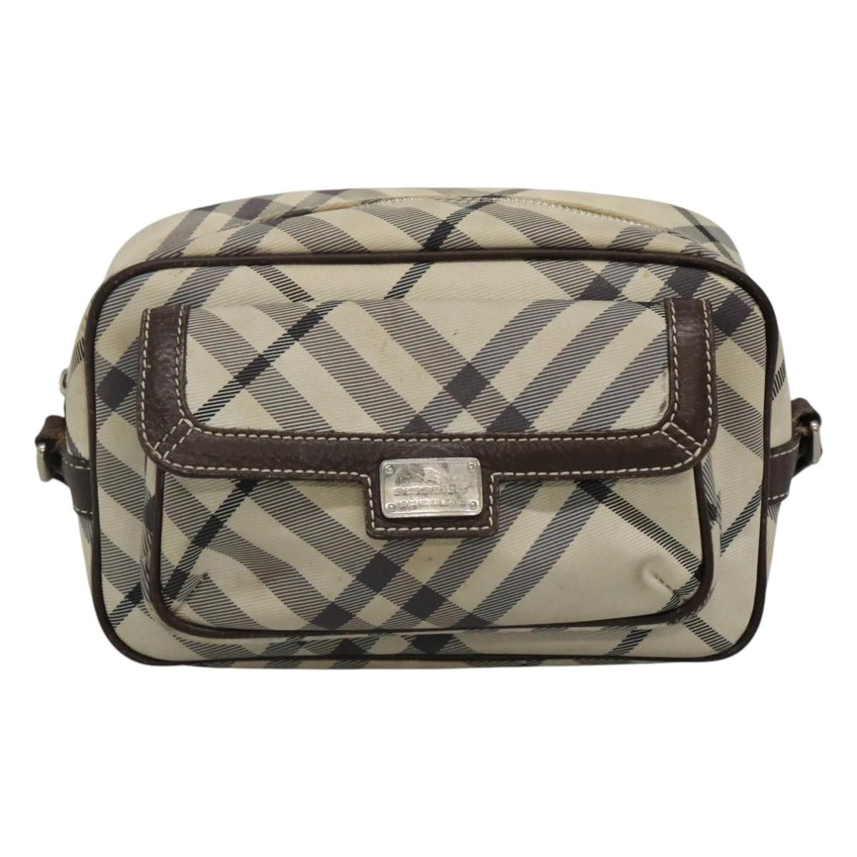 Burberry Nova Check Blue Label Nylon, BEIGE, NYLON, Shoulder bag