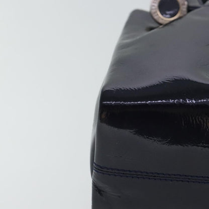 Bvlgari Top Handle Bag Patent leather, NAVY, PATENT_LEATHER, Handbag