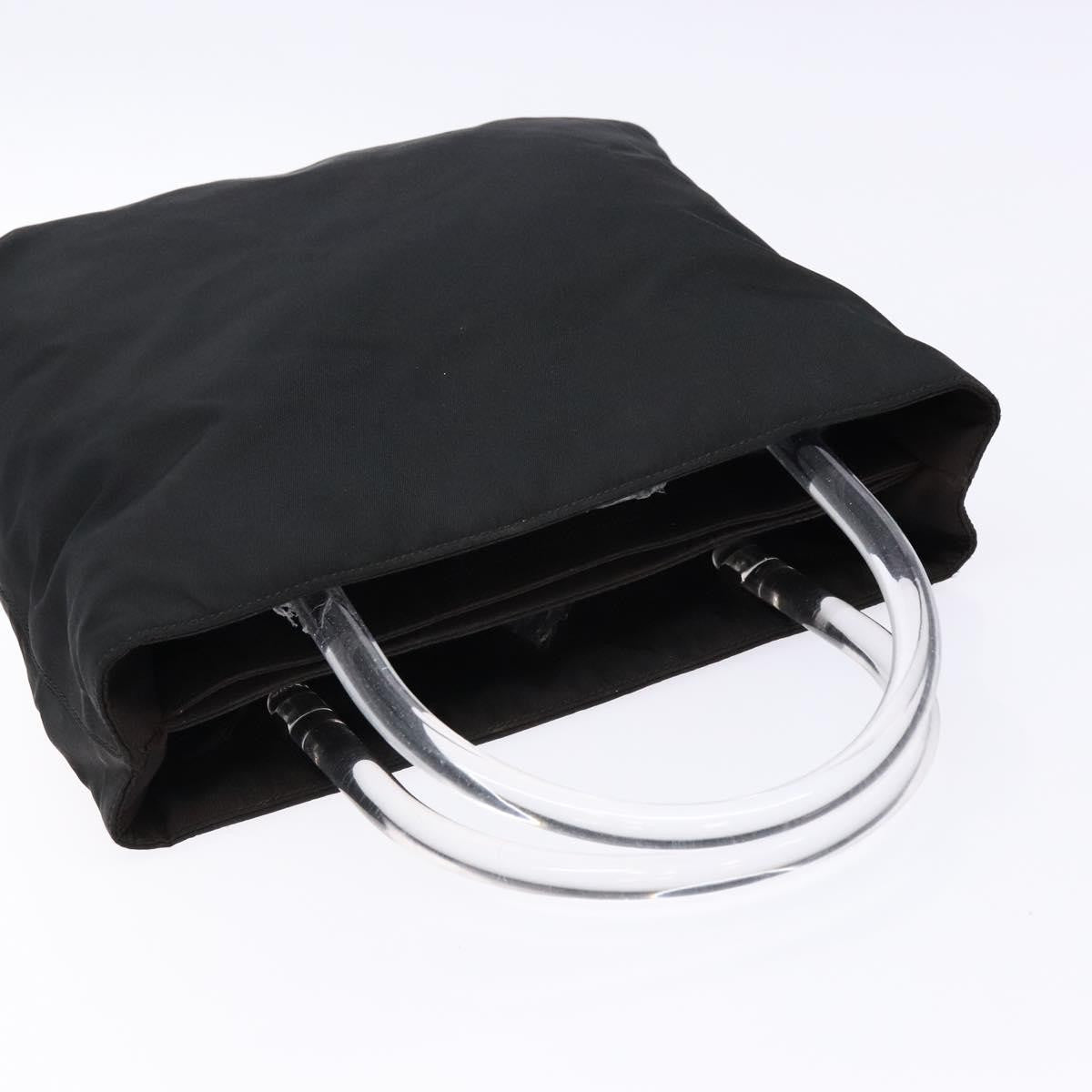 Prada Resin Handle Tote Tessuto, BLACK, NYLON, Tote bag