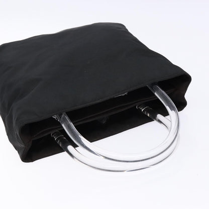 Prada Resin Handle Tote Tessuto, BLACK, NYLON, Tote bag