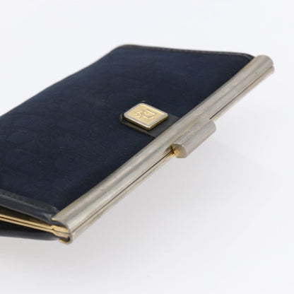 Christian Dior Vintage Trotter Pouch Canvas, NAVY, CANVAS, Clutche & pouche