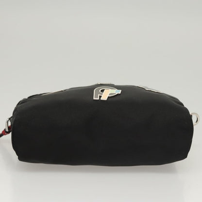 Prada Zip Pouch Tessuto, SILVER, NYLON, Clutche & pouche