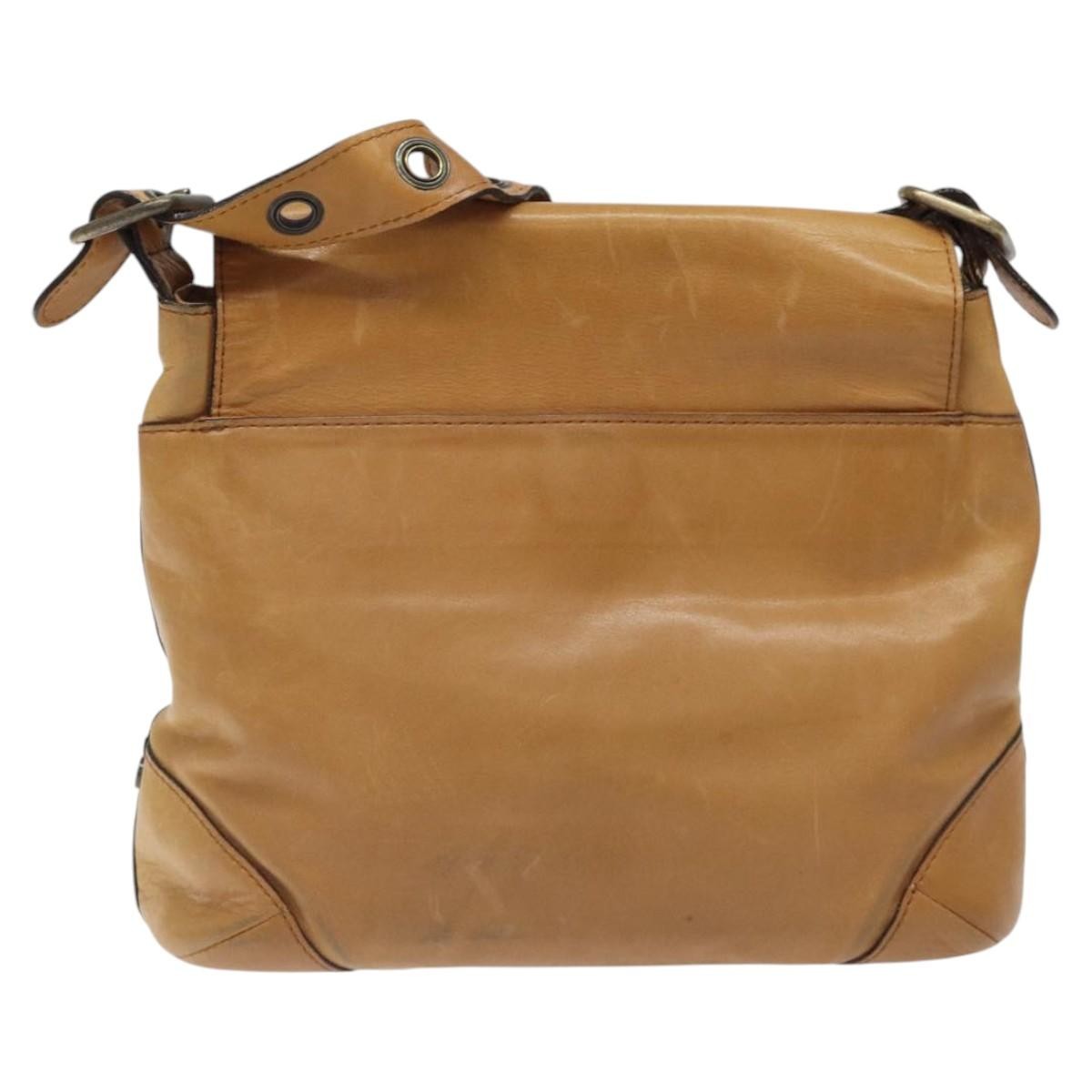 Chloe Vintage Flap shoulder bag Leather, BROWN, LEATHER, Shoulder bag