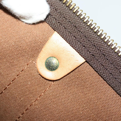Louis Vuitton Keepall Bag Monogram Canvas, BROWN, CANVAS, Travel bag