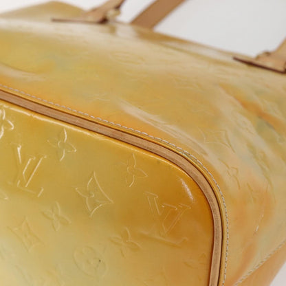 Louis Vuitton Houston Handbag Monogram Vernis, YELLOW, PATENT_LEATHER, Tote bag