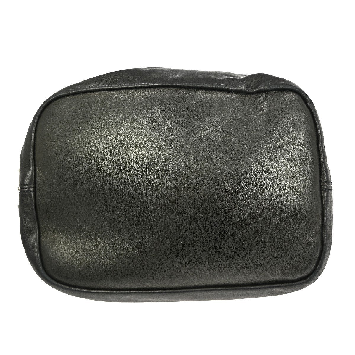 Prada Vintage Handbag Leather, BLACK, LEATHER, Handbag