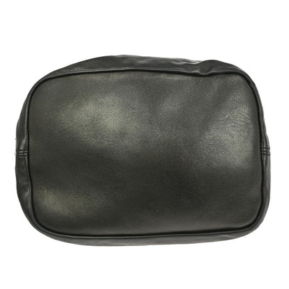Prada Vintage Handbag Leather, BLACK, LEATHER, Handbag