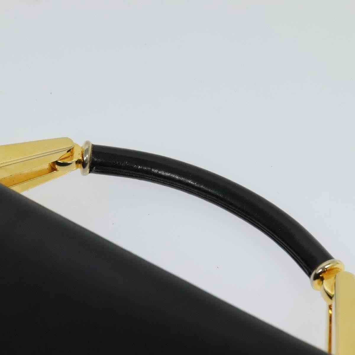 Bally Vintage Handbag Leather, BLACK, LEATHER, Handbag