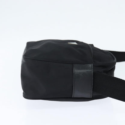Prada Front Pocket Camera Bag Tessuto, BLACK, NYLON, Shoulder bag