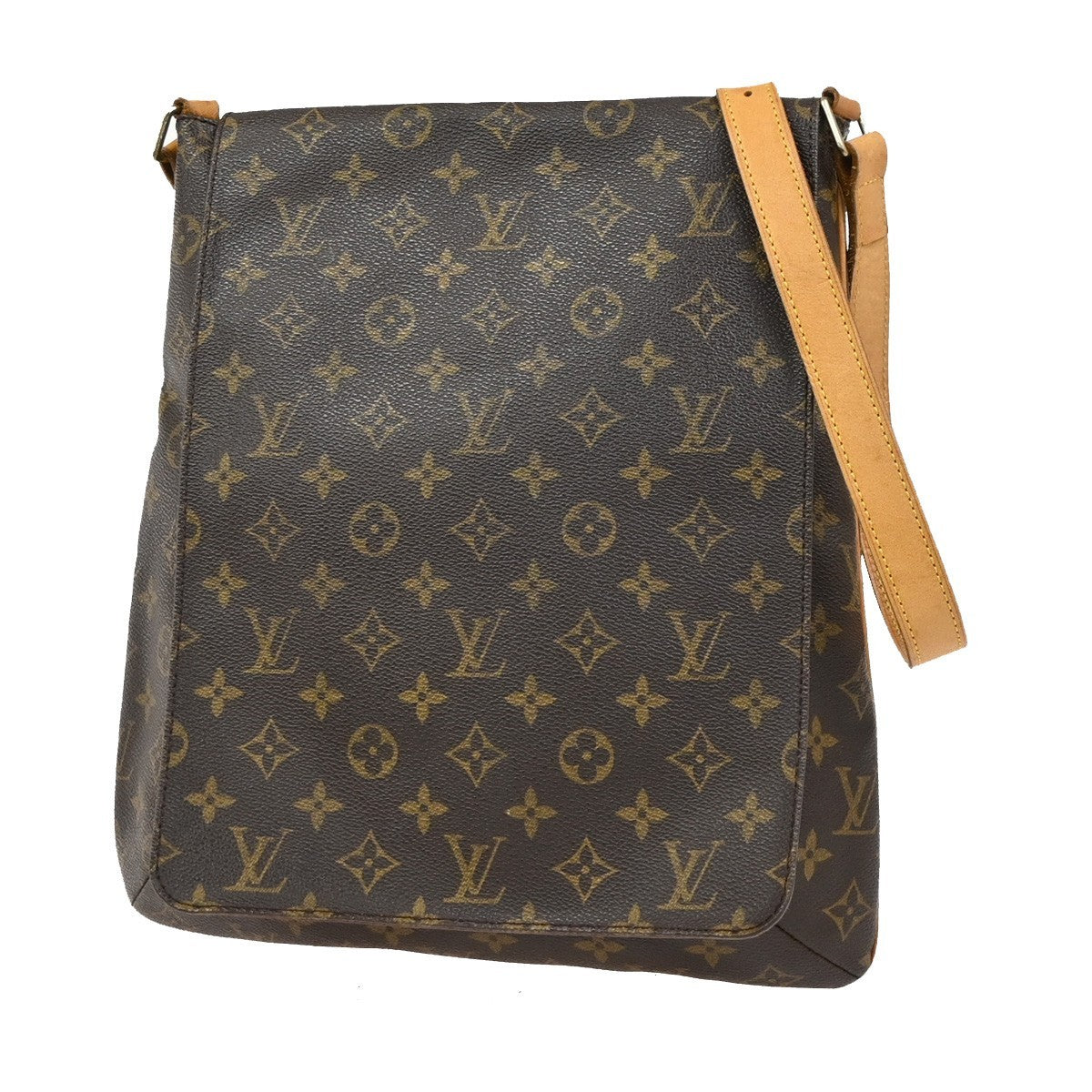 Louis Vuitton Musette Salsa Handbag Monogram Canvas, Brown, Canvas, Shoulder Bag