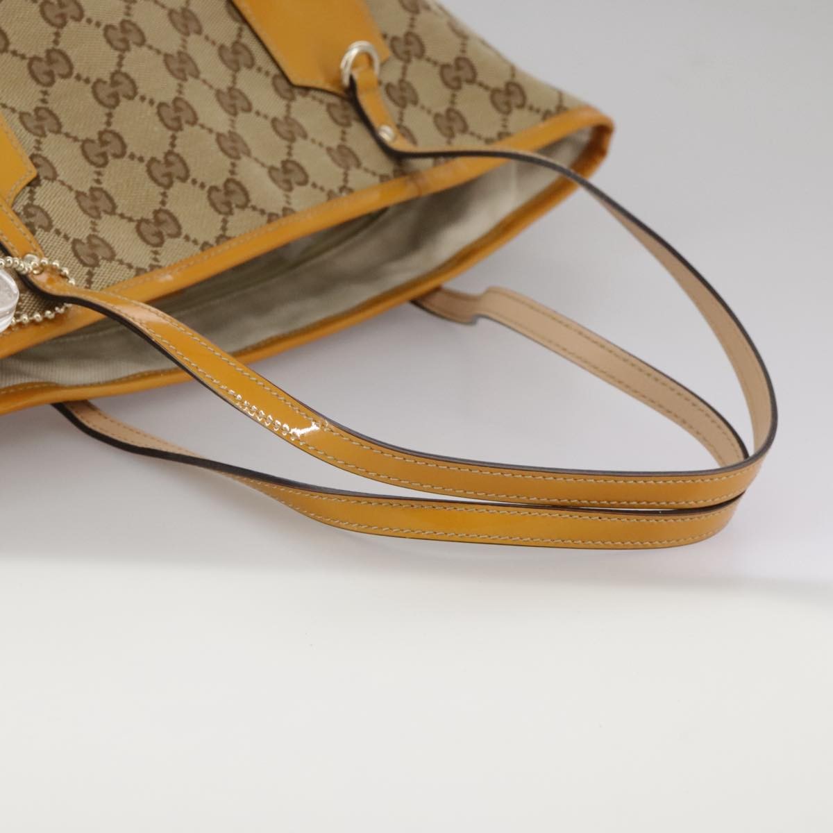 Gucci Sherry Line Tote Canvas, BEIGE, CANVAS, Tote bag