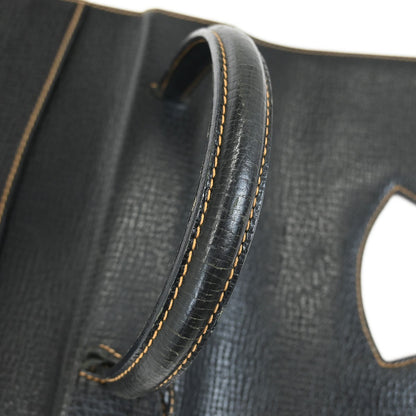 Loewe Barcelona Shoulder Bag Leather, BLACK, LEATHER, Handbag