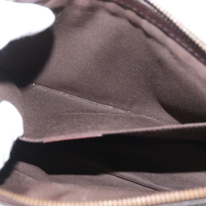 Gucci Zip Pouch Leather, BROWN, LEATHER, Clutche & pouche