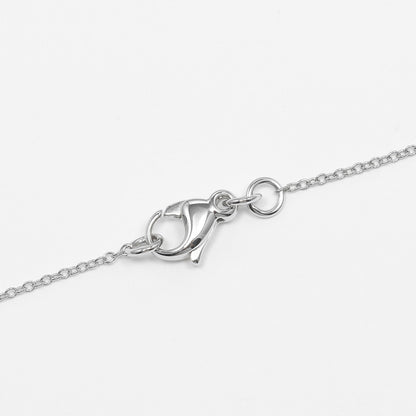 Tiffany & Co. Metro Cross Pendant Necklace 18K White Gold and Diamonds, SILVER, WHITE_GOLD, Necklace