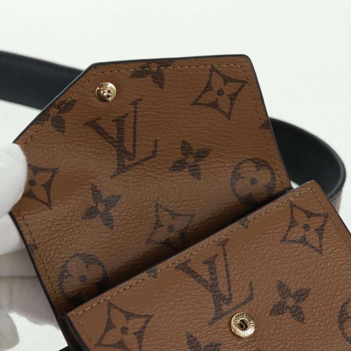 Louis Vuitton Daily Multi Pocket Belt Monogram Canvas, Brown, Canvas, Wallet