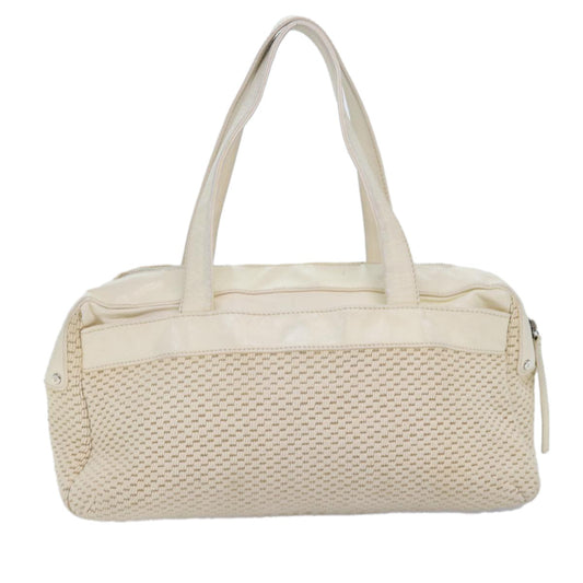 Chanel Zip Shoulder Bag Canvas, BEIGE, CANVAS, Shoulder bag