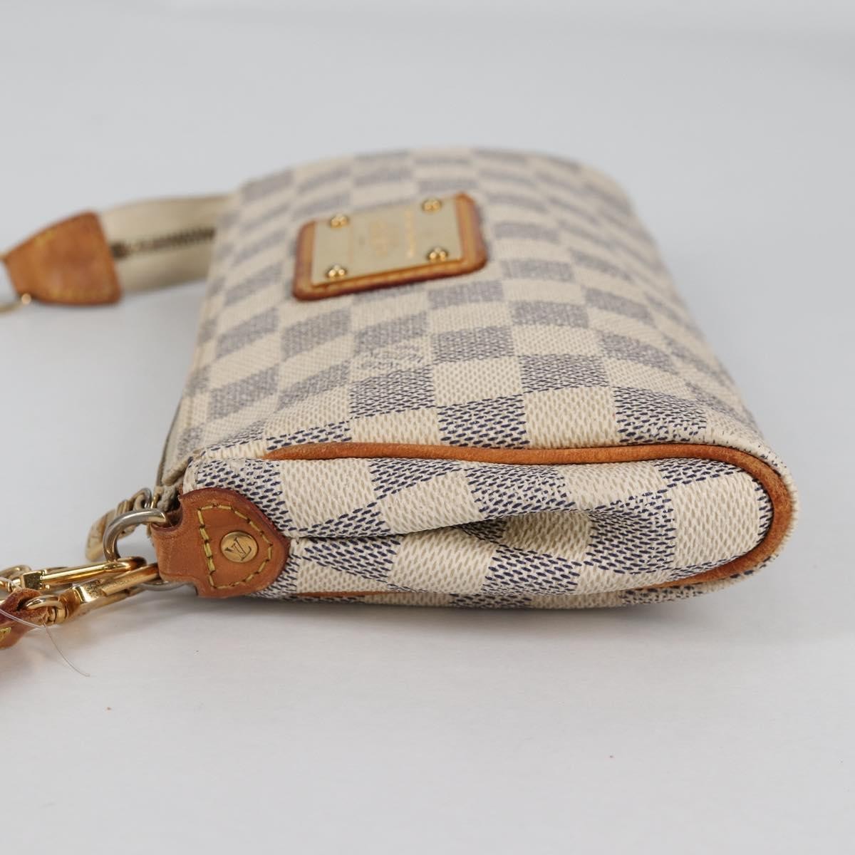 Louis Vuitton Eva Handbag Damier, WHITE, CANVAS, Shoulder bag